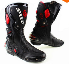 Load image into Gallery viewer, Microfiber Leather Motorcycle Boots Men&#39;s Speed Racing Dirt Bike Boots