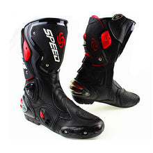 Load image into Gallery viewer, Microfiber Leather Motorcycle Boots Men&#39;s Speed Racing Dirt Bike Boots